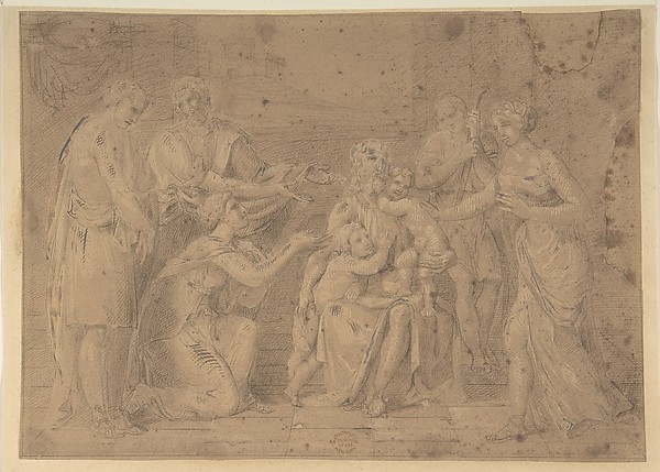 Christ and the Children by Anonymous, Italian, Roman-Bolognese, 17th century