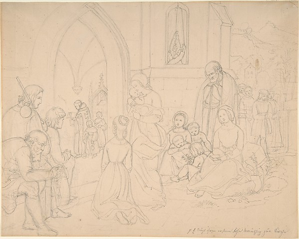 Saint Elizabeth Carrying Her First-born Son to the Church