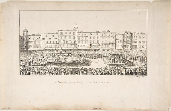 An Execution of Seven Boores Rebels in Lintz, June 16, 1636