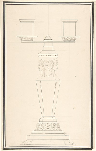 Candelabra with Three Candles