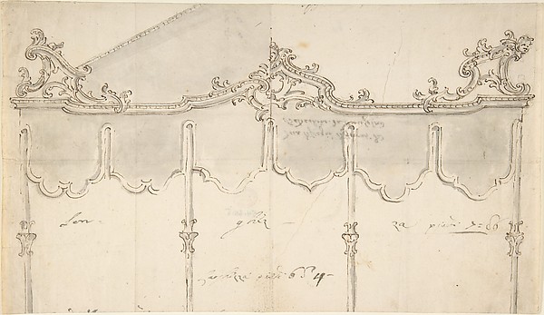 Cartouche due disegno differenti da Baldachino da Processioni