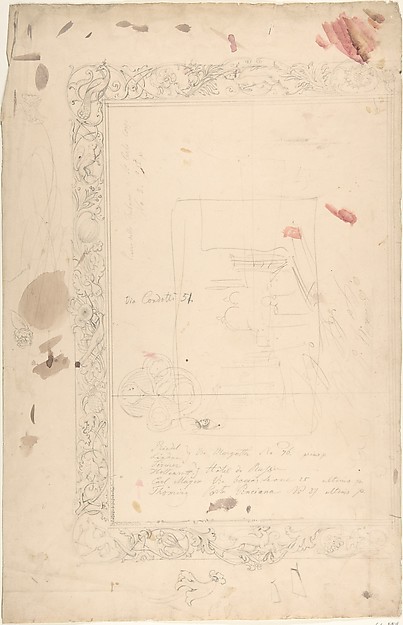 Design for a Frame with Birds, Animals, and Foilage