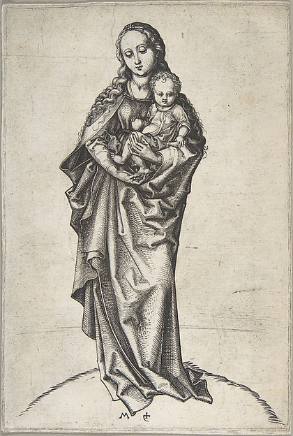 Virgin and Child with an Apple by Martin Schongauer