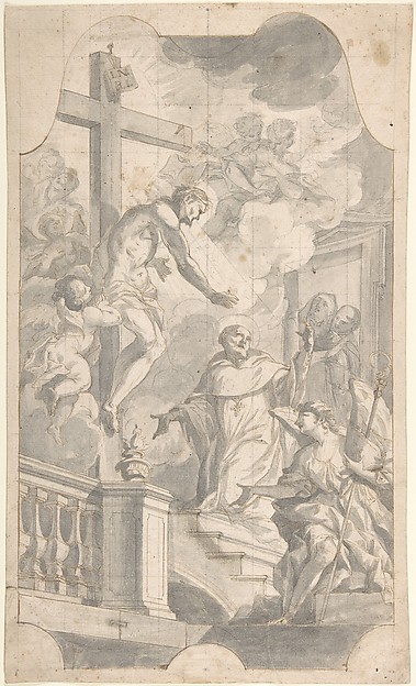 Christ Appearing to St. Bernard by Johann Georg Wolcker