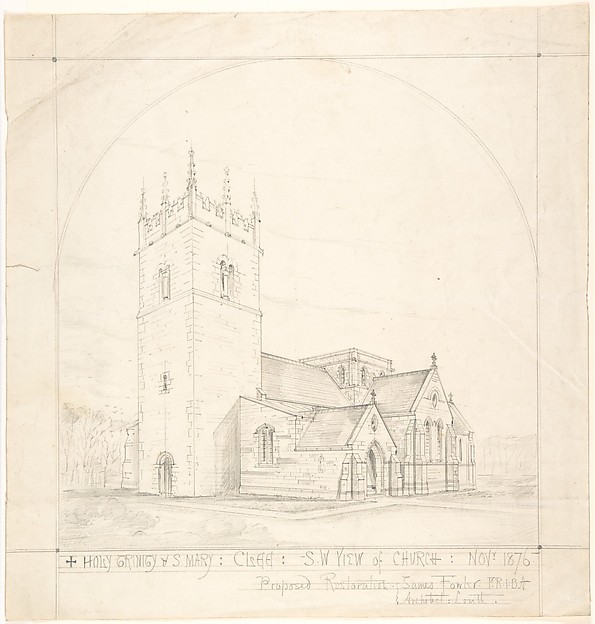 Proposed Restoration of the Church of the Holy Trinity and St. Mary, Old Clee, Lincolnshire by James Fowler