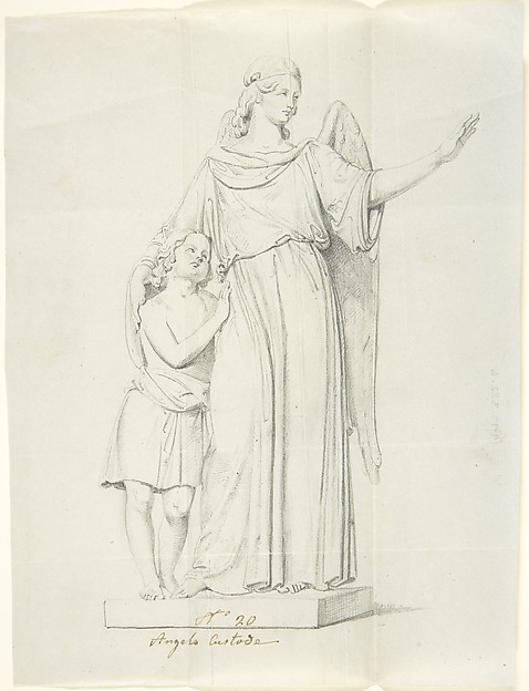 Sketch of a Statue: Guardian Angel