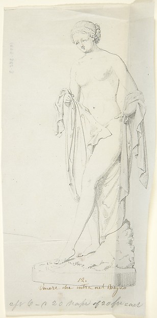 Sketch of Statue: Venus Entering the Bath