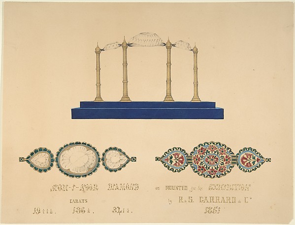 Drawing of the "Koh-I-Noor Diamond"