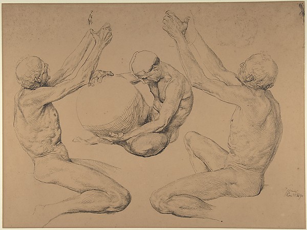 Sheet of studies for "Ex Libris Victor Graf von Rex"