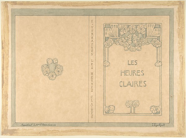 Design for "Les Heures Claires"  by Emile Verhaeren