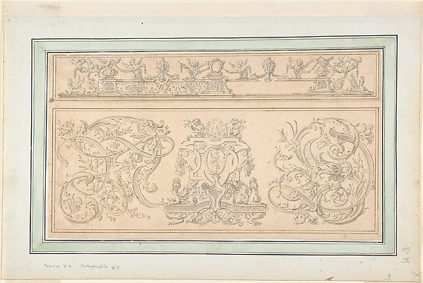 Design for plate 8, from "Orthographia"