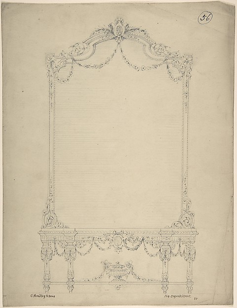 Design for a Rectangular Mirror over a Side Table