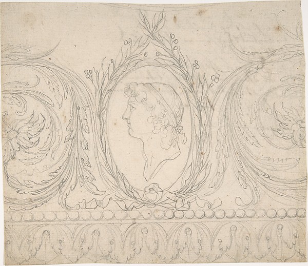 Ornament with Profile Portrait