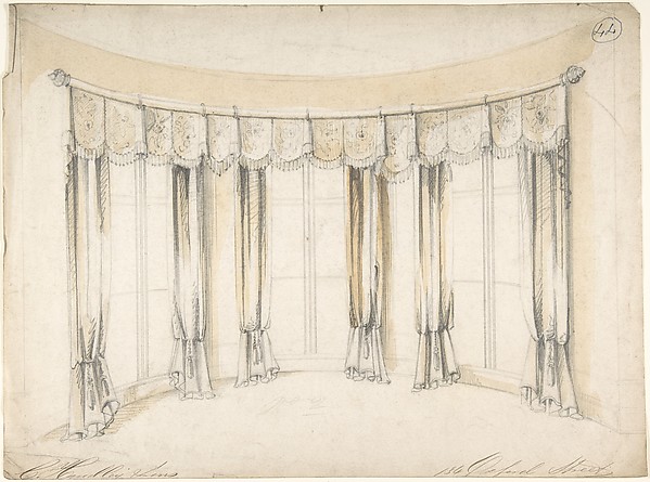 Design for Curtains for Three Windows