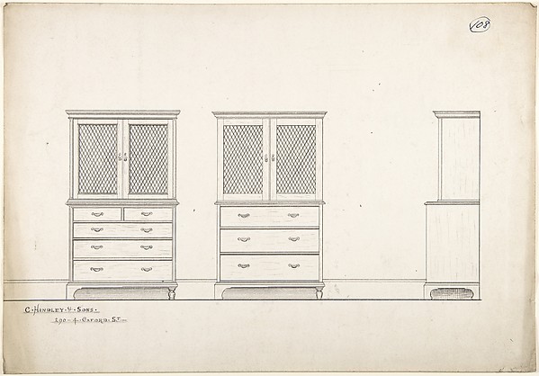 Front and Side Views of Breakfronts