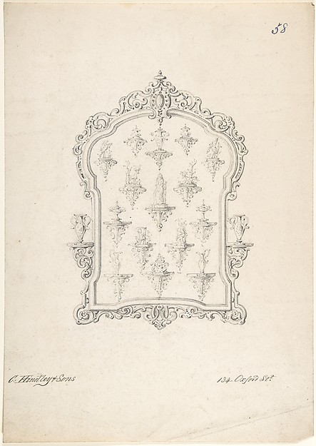 Design for a Frame and Sketches of Wall Displays