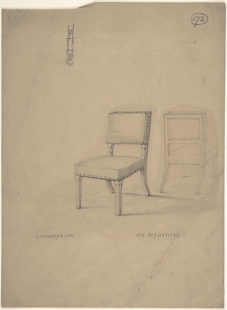 View of Front and Rear of Chair