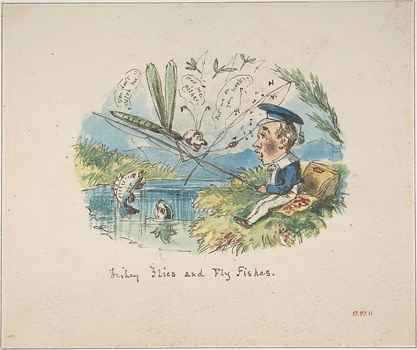 Fishey Flies and Fly Fishes (recto); Typeface Designs (verso)