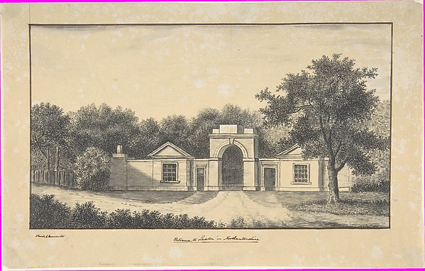 Entrance to Laxton in Northamptonshire