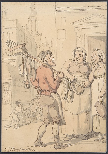 Street Scene: Vendor of Brushes