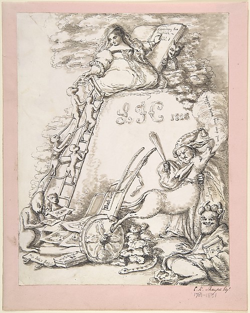 "Repository for Rubbish, vol. I, L.F.C 1828", Illustration for children's book