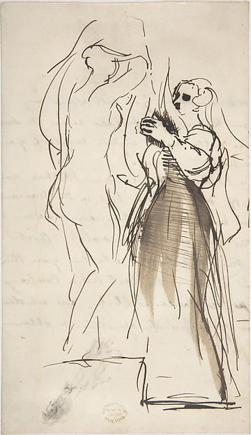 Studies for "The Bride at Her Toilet on the Day of Her Wedding"