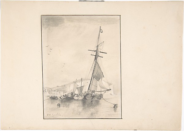 Boats Moored Near Cliffs of Dover
