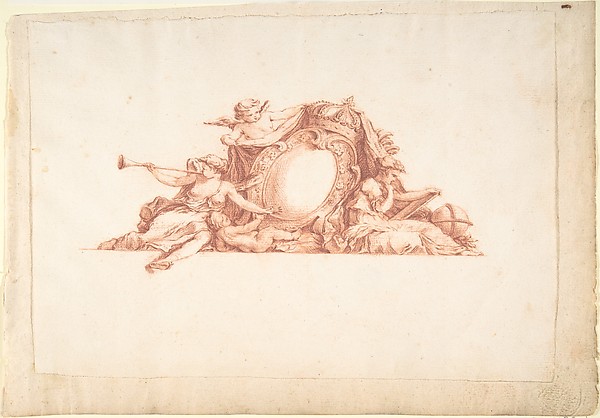 Preparatory Study for Plate 34 in "Maisons de plaisance" Vol. II