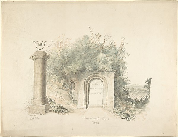 Title Page to a Group of Plans, Elevations and Scenic Interiors of Lea Castle, Worcestershire, Containing a View of New Front to the Ice House