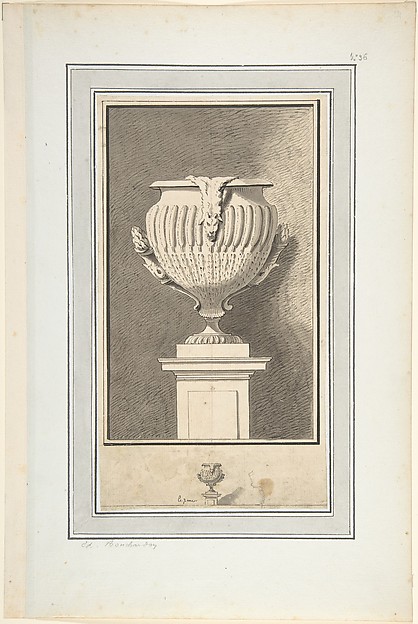 Study for Plate 7 of Bouchardon's "Second livre de vases"