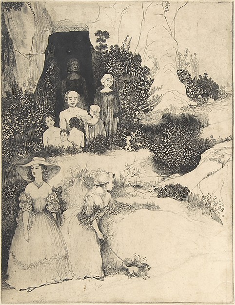Group of Figures (drawing for a Review)