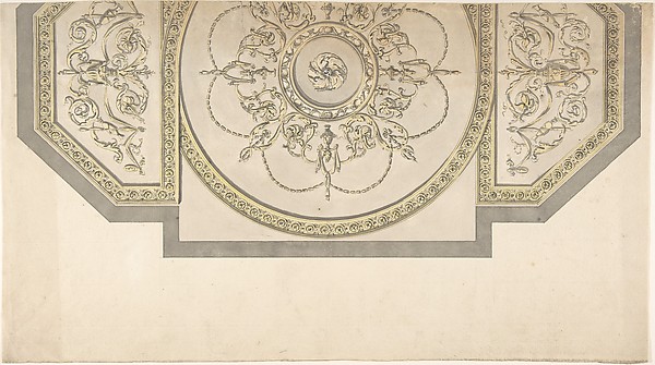 Design for the Gallery ceiling, Richmond House, Whitehall, London