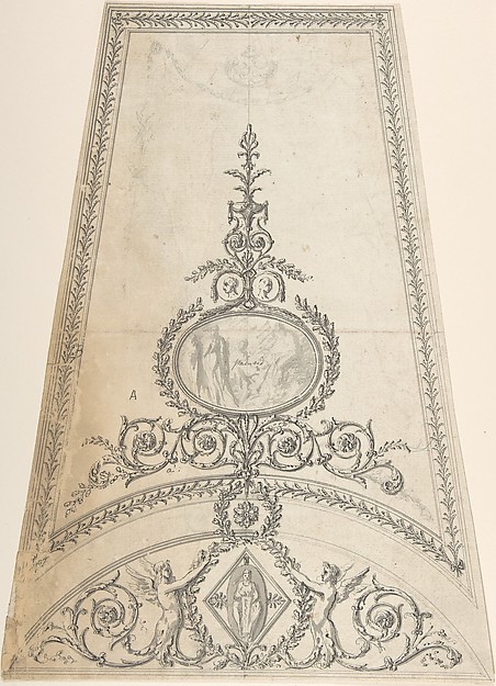 Design for Segment of an Octagonal Ceiling; Gower House, Whitehall, London