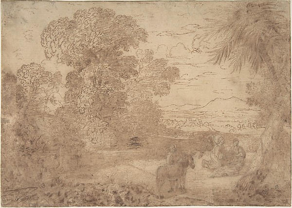 Landscape with the Rest on the Flight into Egypt by Claude Lorrain (Claude Gellée)