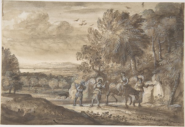 The Flight into Egypt by Claude Lorrain (Claude Gellée)