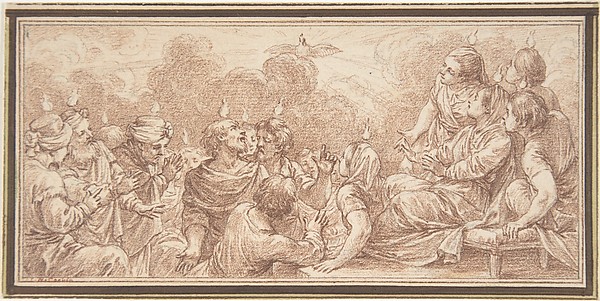 The Coming of the Holy Spirit at Pentecost by Charles Nicolas Cochin II