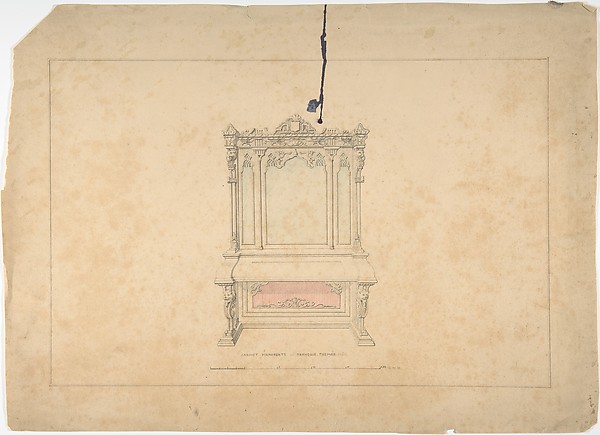 Design for Cabinet Pianoforte, François Premier Style