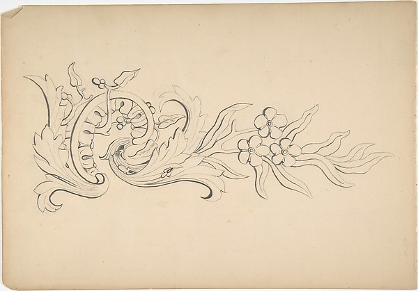 Designs for borders and corners, acanthus
