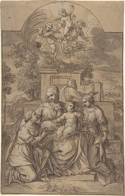 The Rest on the Flight into Egypt by Adrien Dassier