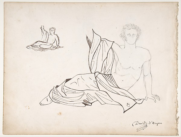 General Bonchamp Shown in a Pose Designed for His Tomb (Recto)