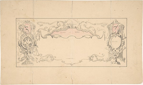 Design for Banknote or Certificate