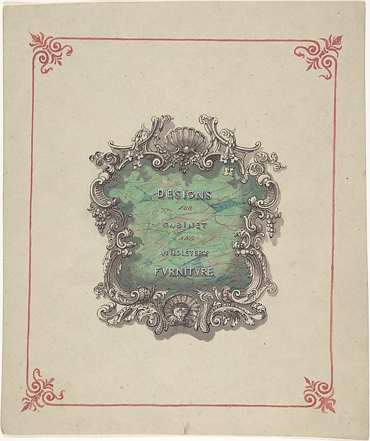 Title Page Design: Designs for Cabinet and Upholstery Furniture