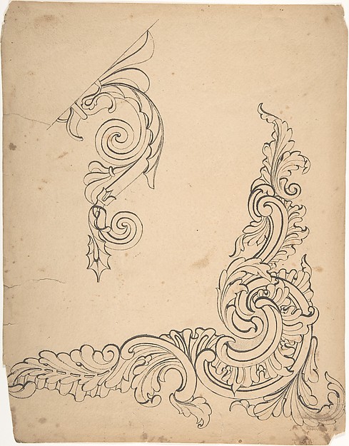Designs for borders and corners, acanthus