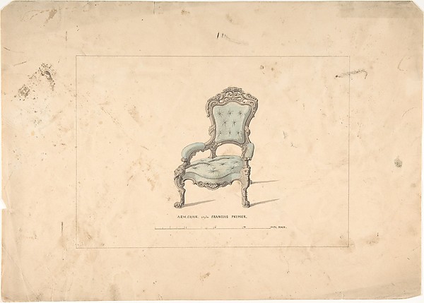 Design for Armchair, François Premier Style