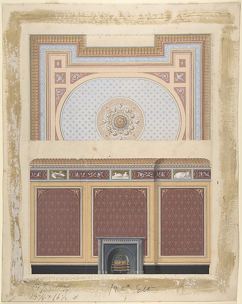 Design for Fireplace Wall and Ceiling