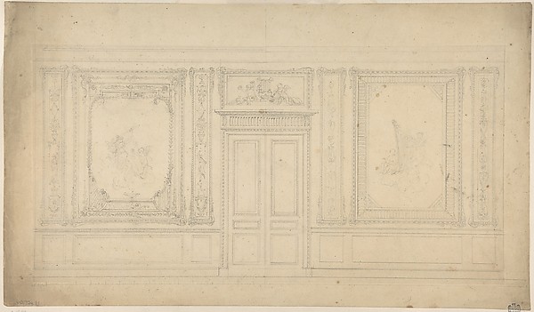 Paneled Music Room with a Door