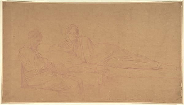 The Nativity by Hippolyte Flandrin