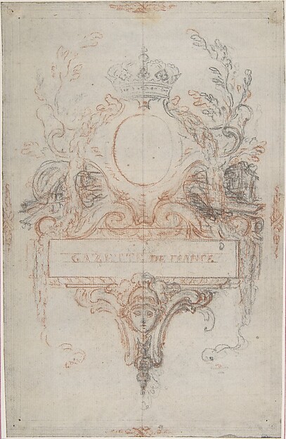 Design for the Headpiece of the "Gazette de France"