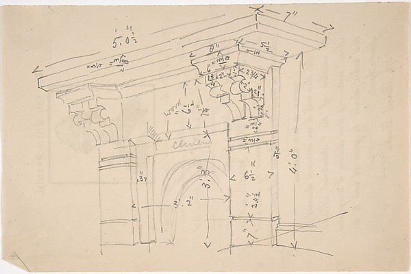 Measured Drawing of Cornice