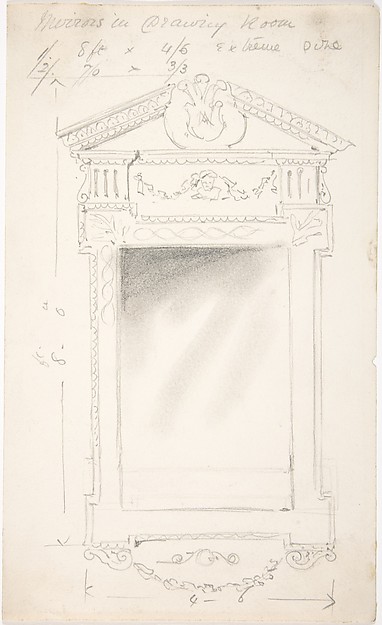 Design for a Drawing Room Mirror, for 11 Princes Gate, London